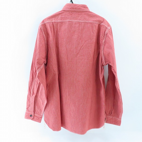 実際に弊社で買取させて頂いたSUGAR CANE/シュガーケーン ワークシャツ レッド SC25511/Mの画像 1枚目