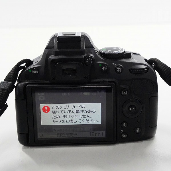 実際に弊社で買取させて頂いた【ジャンク】Nikon/ニコン D5100 デジタル一眼レフカメラの画像 3枚目