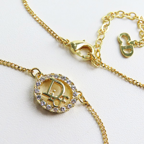 実際に弊社で買取させて頂いたChristian Dior/クリスチャンディオール ラウンド型 ラインストーン ネックレス