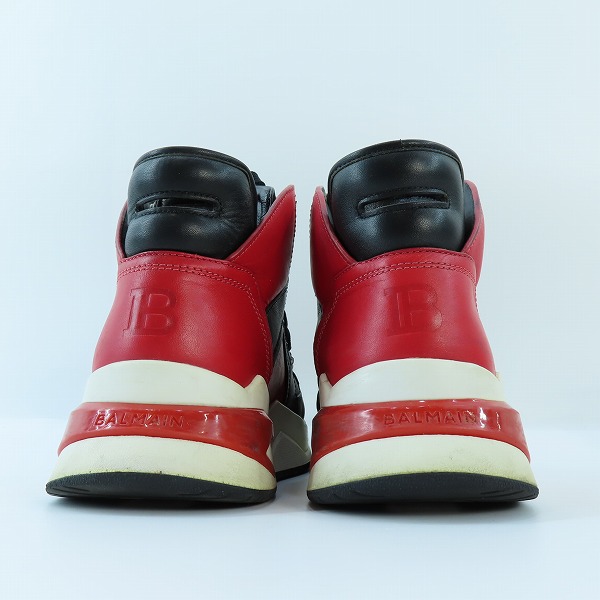 実際に弊社で買取させて頂いたBalmain/バルマン B Ball High Tops Sneaker/ハイカットスニーカー 40の画像 1枚目
