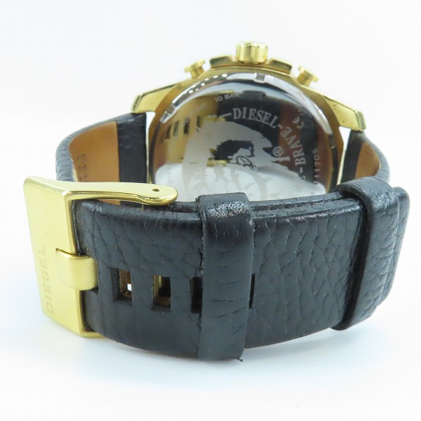 実際に弊社で買取させて頂いたDIESEL/ディーゼル MEGA CHIEF/メガチーフ クオーツ 腕時計 DZ-4344【動作未確認】の画像 2枚目