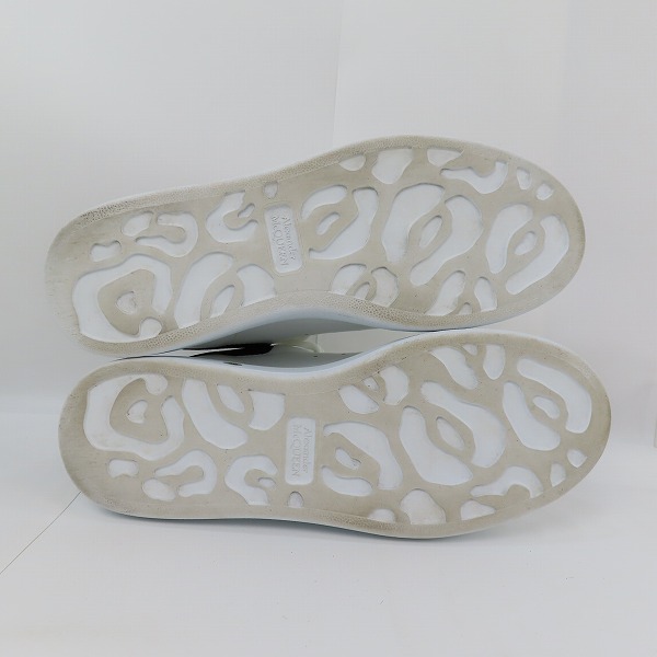 実際に弊社で買取させて頂いたAlexander McQueen/アレキサンダーマックイーン レザーオーバーサイズドスニーカー スニーカー ホワイト 553770/38Eの画像 2枚目