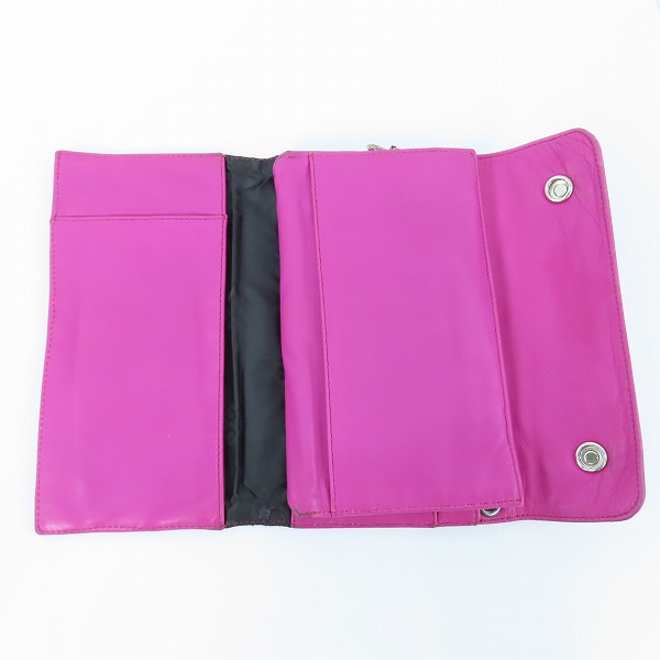 実際に弊社で買取させて頂いたCHROME HEARTS/クロムハーツ WAVE/ウェーブ ウォレット BSフレアボタンの画像 4枚目