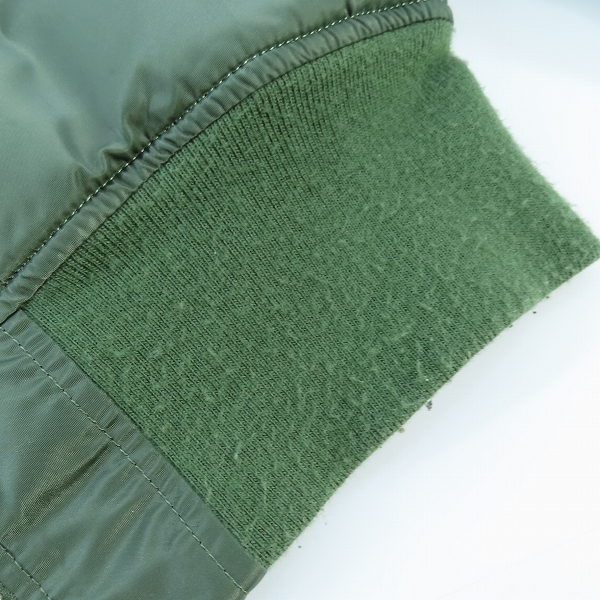 実際に弊社で買取させて頂いたALPHA INDUSTRIES/アルファインダストリーズ リバーシブル フライトジャケット MA-1 袖レザー MIL-J-82790J/Sの画像 7枚目