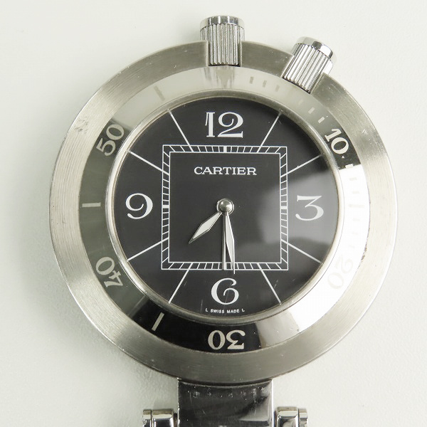 実際に弊社で買取させて頂いたCartier/カルティエ パシャ シータイマー トラベルクロック クオーツ 時計【動作未確認】の画像 1枚目