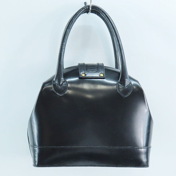 実際に弊社で買取させて頂いたBALLY/バリー レザー ハンドバッグ ブラックの画像 1枚目