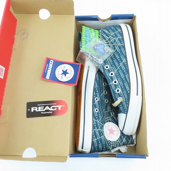 実際に弊社で買取させて頂いた【未使用】CONVERSE/コンバース ジョジョの奇妙な冒険 ストーンオーシャン ハイカットスニーカー 1SD256/27の画像 8枚目