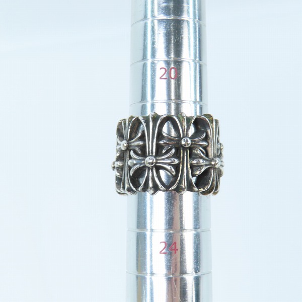 実際に弊社で買取させて頂いたCHROME HEARTS/クロムハーツ CEMETERY RING/セメタリークロス リング/21.5-23号の画像 8枚目