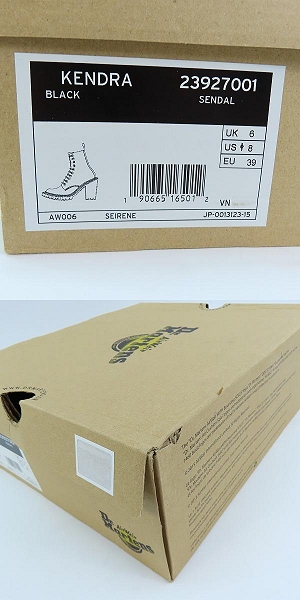 実際に弊社で買取させて頂いたDr.Martens/ドクターマーチン KENDRA/ケンドラ 10ホール レースアップ ヒールブーツ 23927001/UK6の画像 9枚目