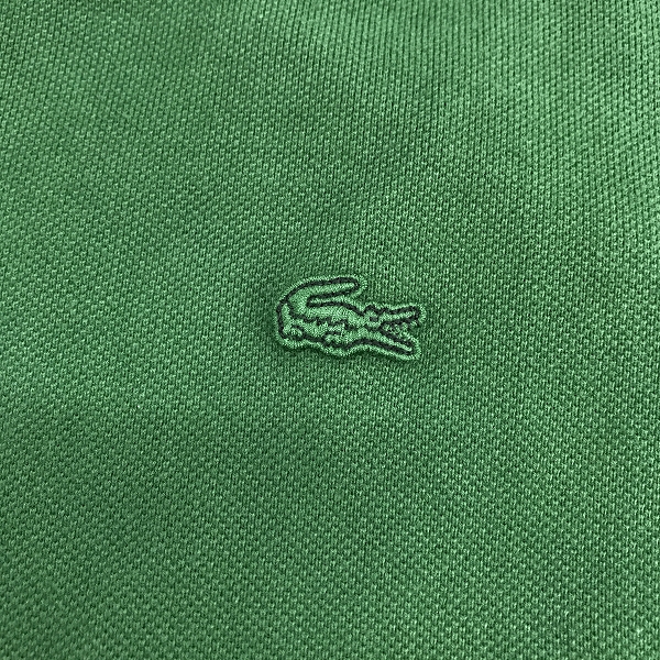 実際に弊社で買取させて頂いたLACOSTE/ラコステ JOURNAL STANDARD relume 別注 鹿の子 半袖Tシャツ グリーン TH163PL /Lの画像 4枚目