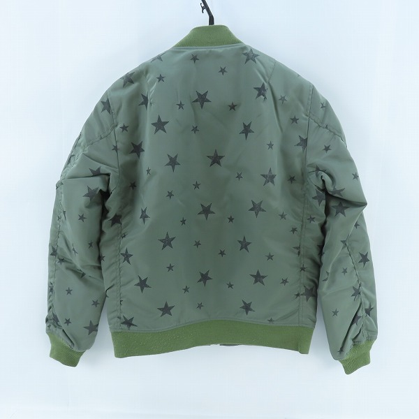 実際に弊社で買取させて頂いたCALEE/キャリー ALLOVER STAR PATTERN MA-1 JACKET フライトジャケット 星柄/スター /Ｍの画像 1枚目
