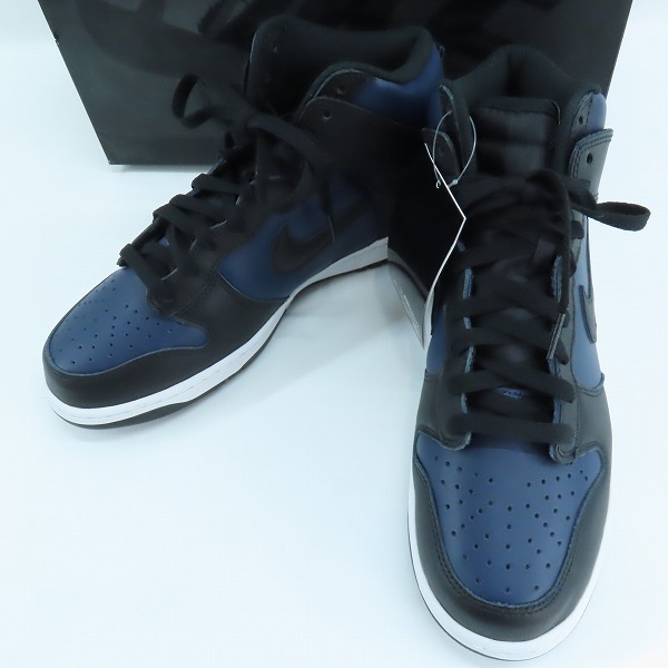 実際に弊社で買取させて頂いた【未使用】NIKE×FRAGMENT DESIGN/ナイキ×フラグメントデザイン DUNK HI/ダンク ハイ ミッドナイトネイビー DJ0383-400/27