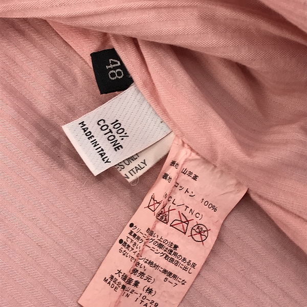 実際に弊社で買取させて頂いたMARCO TAGLIAFERRI/マルコ タリアフェリ レザー シャツジャケット/48の画像 3枚目