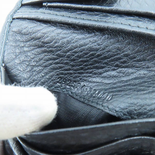 実際に弊社で買取させて頂いたGUCCI/グッチ GGナイロン × レザー切替 二つ折り財布 292534の画像 8枚目