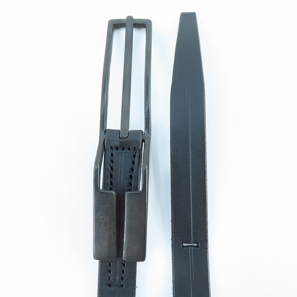 実際に弊社で買取させて頂いたJULIUS/ユリウス ワイド バックル ナロー レザー ベルトの画像 1枚目