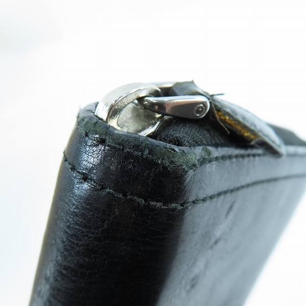 実際に弊社で買取させて頂いたPRADA/プラダ レザー ラウンドジップ長財布 の画像 6枚目