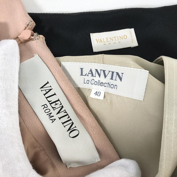 実際に弊社で買取させて頂いた【おまとめ3点】VALENTINO/ヴァレンティノ LANVIN/ランバン ワンピースの画像 2枚目