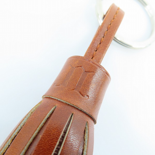 実際に弊社で買取させて頂いたJOHN LOBB/ジョンロブ  POMPOM KEYRING/キーホルダー キーリング ブラウンの画像 4枚目