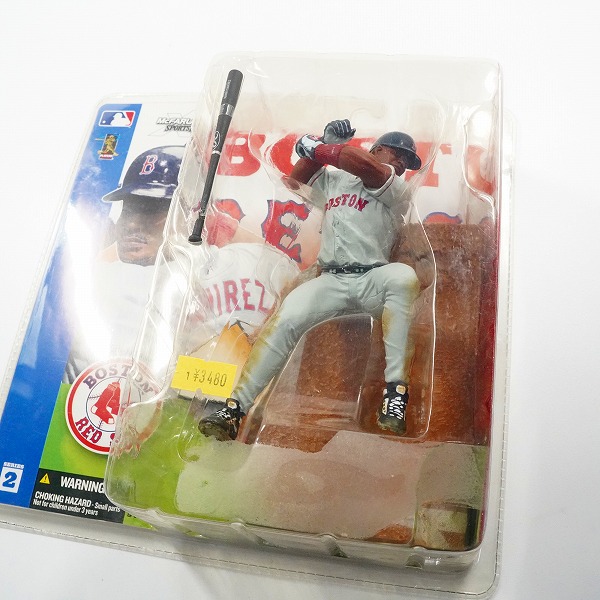 実際に弊社で買取させて頂いた【未開封】McFARLANE TOYS/マクファーレントイズ ボストン・レッドソックス #24 MANNY RAMIREZ マニー・ラミレス フィギュアの画像 3枚目