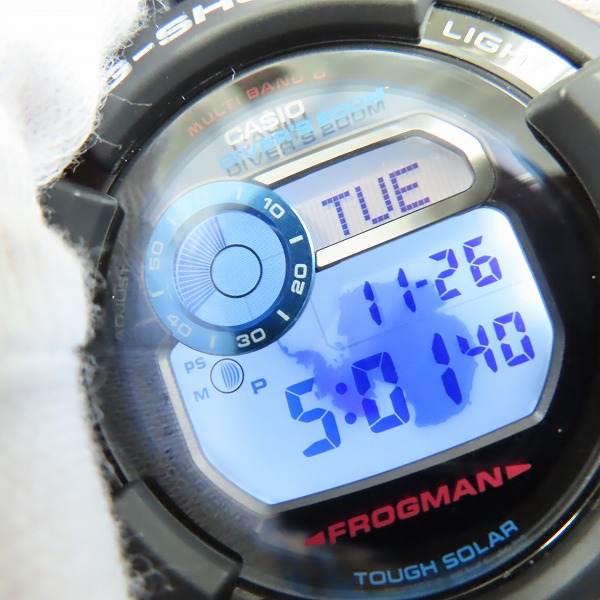 実際に弊社で買取させて頂いたG-SHOCK/Gショック FROGMAN/フロッグマン 南極調査ROVコラボ GWF-D1000ARR-1JRの画像 5枚目