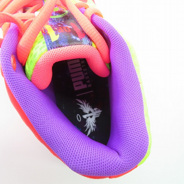 実際に弊社で買取させて頂いたPUMA/プーマ MB.01 Be You "Multi/Green Gecko"/MB.01 ビー ユー "マルチ/グリーン ゲッコー" 376813-01/27.5の画像 4枚目