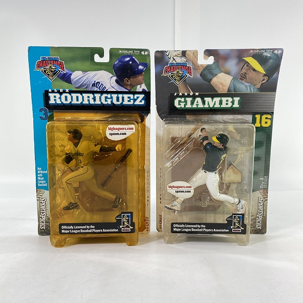 実際に弊社で買取させて頂いた【未開封】McFARLANE TOYS/マクファーレントイズ ビッグリーグチャレンジ JASON GIAMBI/ALEX RODRIGUEZ フィギュア/2点セット