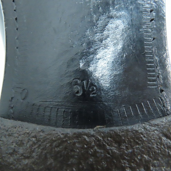 実際に弊社で買取させて頂いたTRADING POST/トレーディングポスト プレーントゥ レザー ビジネス シューズ 6.5の画像 5枚目