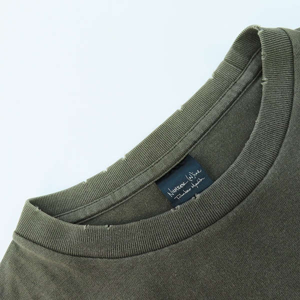 実際に弊社で買取させて頂いたNUMBER(N)INE/ナンバーナイン 04AW GIVE期 the joker ダメージ加工 プリント 半袖Tシャツ 5の画像 4枚目