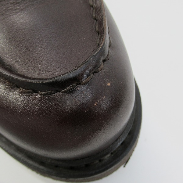 実際に弊社で買取させて頂いたParaboot/パラブーツ CHAMBORD/TEX MARRON-LIS CAFE シャンボード 710707/5 シューツリー付きの画像 7枚目
