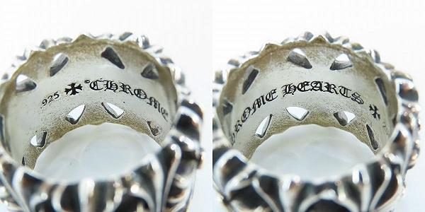 実際に弊社で買取させて頂いたCHROME HEARTS/クロムハーツ CEMETERY RING/セメタリークロス リング/21.5-23号の画像 6枚目