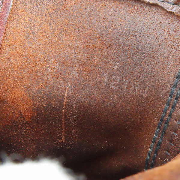実際に弊社で買取させて頂いた【難有り】RED WING/レッドウィング ビンテージ/80s MADE IN USA 羽タグ 編み上げブーツ 214/9の画像 6枚目