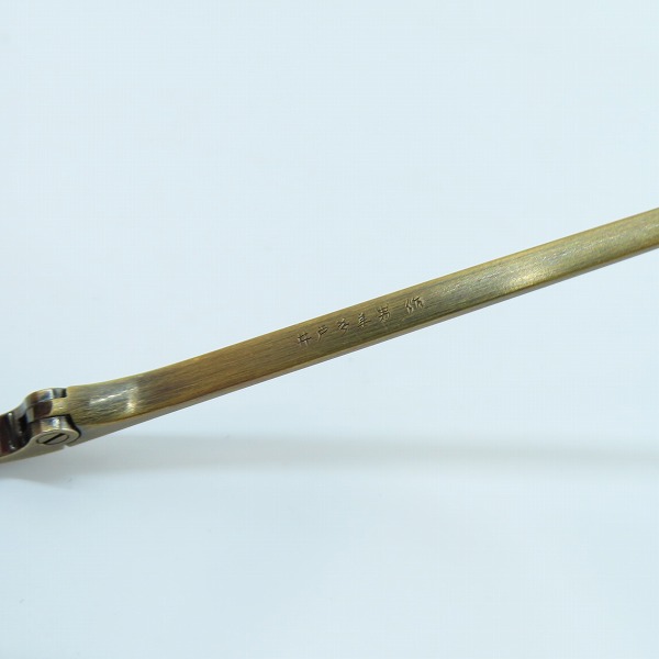 実際に弊社で買取させて頂いた金子眼鏡/カネコガンキョウ 井戸多美男作 メガネフレーム/アイウェア T448-5の画像 5枚目