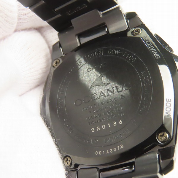 実際に弊社で買取させて頂いたCASIO/カシオ OCEANUSオシアナス OCW-T100TB-1AJFの画像 4枚目