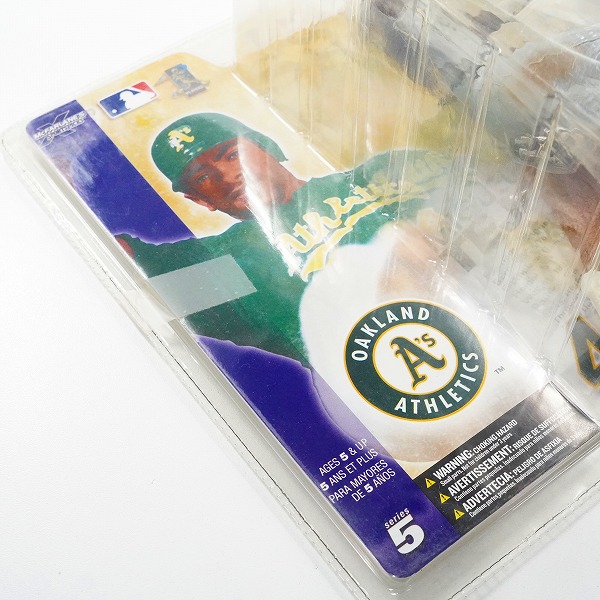 実際に弊社で買取させて頂いた【未開封】McFARLANE TOYS/マクファーレントイズ オークランド・アスレチックス #4 MIGUEL TEJADA ミゲル・テハダ フィギュアの画像 5枚目