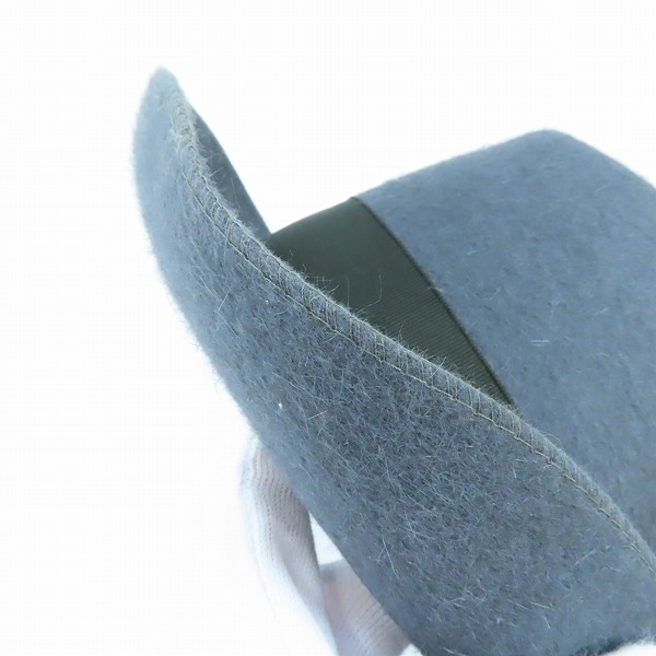 実際に弊社で買取させて頂いたBorsalino/ボルサリーノ 兎毛 リボン フェルト ハット /57の画像 9枚目