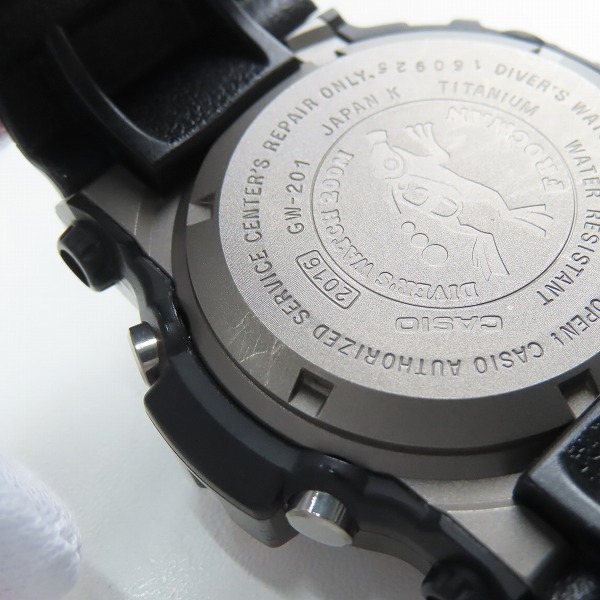 実際に弊社で買取させて頂いたG-SHOCK/Gショック FROGMAN フロッグマン 毒蛙 マジョーラカラー 腕時計 GW-201-6JFの画像 5枚目