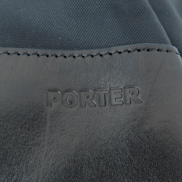 実際に弊社で買取させて頂いたPORTER/ポーター ナイロン レザー トートバッグ ブラック×イエローの画像 3枚目