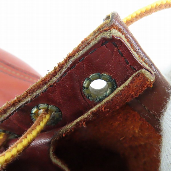 実際に弊社で買取させて頂いたRED WING/レッドウィング 半円犬タグ アイリュッシュセッターブーツ 875/7Eの画像 9枚目