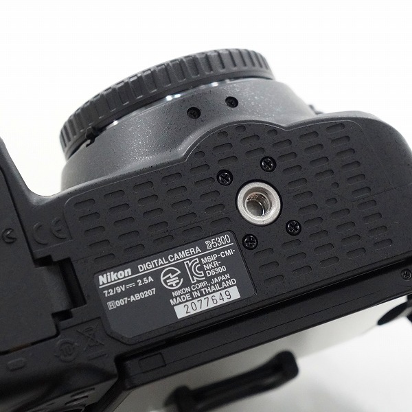 実際に弊社で買取させて頂いたNikon/ニコン D5300 デジタル一眼レフカメラ ボディ 簡易動作確認済みの画像 7枚目