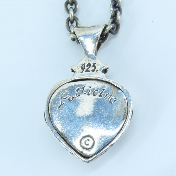 実際に弊社で買取させて頂いた【キャラ付き】LEATHERS & TREASURES/レザーズアンドトレジャーズ フレームハート ペンダント/ネックレスの画像 2枚目