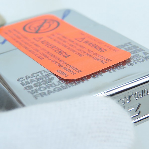 実際に弊社で買取させて頂いたZIPPO/ジッポー CACTUS JACK FRAGMENT DESIGN/カクタスジャック×フラグメントデザイン/21年製の画像 4枚目