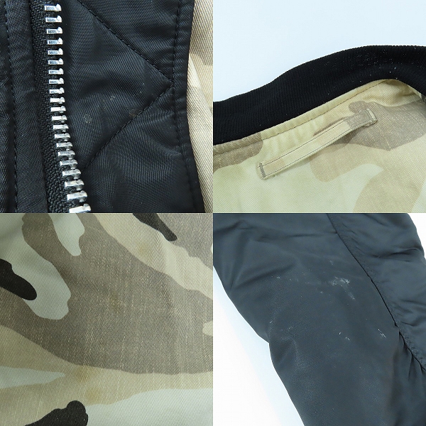 実際に弊社で買取させて頂いたN.HOOLYWOOD/エヌ ハリウッド×ALPHA INDUSTRIES/アルファ インダストリーズ 17AW MA-1 Reversible/TA1287-8001/40の画像 7枚目