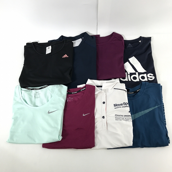 実際に弊社で買取させて頂いた【おまとめ】NIKE/adidas/asics/Canterbury/DESCENT 半袖/長袖 トレーニングウェア Tシャツ