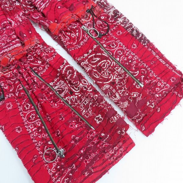 実際に弊社で買取させて頂いたchildren of the discordance × poliquant/チルドレンオブザディスコーダンス×ポリクワント バンダナ キルティング パンツの画像 9枚目