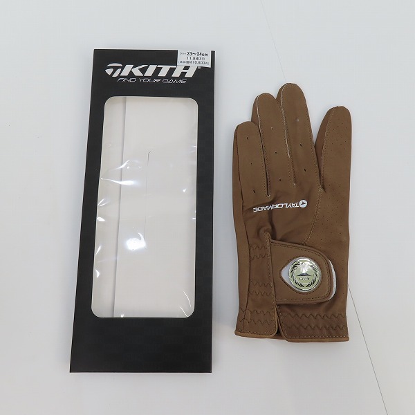 実際に弊社で買取させて頂いたKith×TaylorMade/キス×テーラーメイド MADE TP GOLF GLOVE ゴルフグローブ ブラウン/23～24cm/Mの画像 8枚目