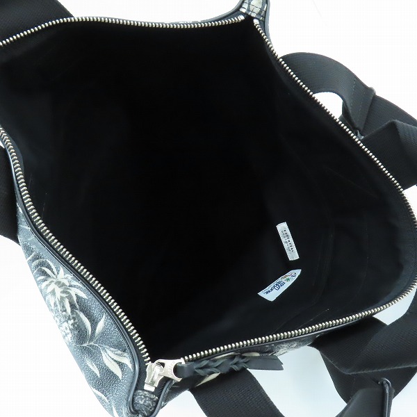 実際に弊社で買取させて頂いたポーター×エッセンシャルデザインズ×レインスプーナー カウレザー アロハ柄 2way ショルダーバッグ E161802の画像 3枚目