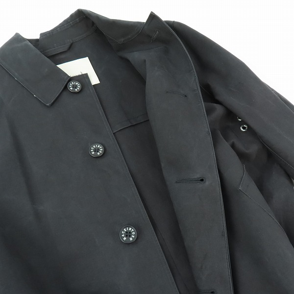 実際に弊社で買取させて頂いたMACKINTOSH/マッキントッシュ 襟下ドット柄 コットン ゴム引きステンカラーコート 38の画像 4枚目