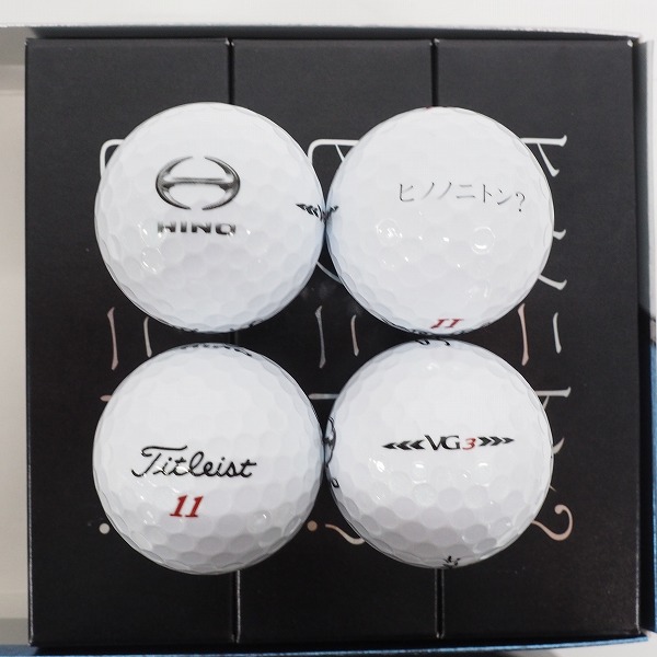 実際に弊社で買取させて頂いた【未使用/オウンネーム】Titleist/タイトリスト VG3 ＃1ball in golf ゴルフボール ホワイト 1ダースの画像 1枚目