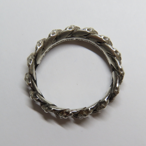 実際に弊社で買取させて頂いたCHROME HEARTS/クロムハーツ XTRA FANCY RING SML エクストラファンシーリングスモール 21.5号の画像 5枚目