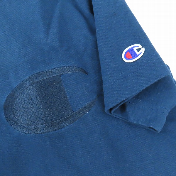 実際に弊社で買取させて頂いたRHC Ron Herman×Champion/ロンハーマン×チャンピオン ロゴ Tシャツ ネイビー C3-E118/Mの画像 5枚目